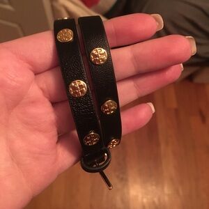 SALE!! Tory Burch Double Wrap Logo Stud Bracelet